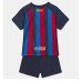 Barcelona kläder Barn 2022-23 Hemmatröja Kortärmad (+ korta byxor)